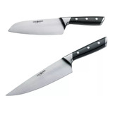 Cuchillo Boker Forge Bo501 + Bo502 2 Piezas Inox. Forjado