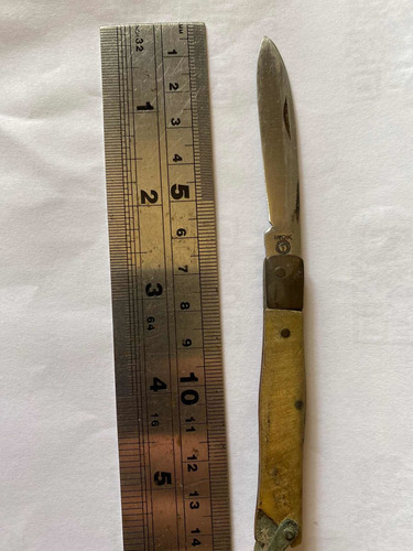 Canivete Madre Pérola = Chifre De Boi Usado Corneta Mini