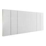 Suporte Painel Suspenso Modelo Luana 1,95 Cama Box Branco