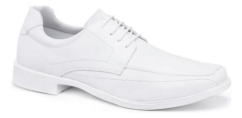 Sapato Social Mocassim Branco Masculino Enfermagem Médico 