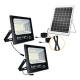 Luz Led Solar For Exteriores, Reflector Con Panel Solar,