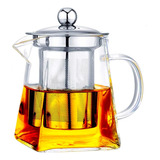 Tetera De Vidrio Transparente Con Infusor Coladores De Té