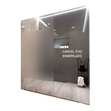 Cancel Baño Vidrio Fijo Esmerilado 65cm Ancho X 190cm Alto