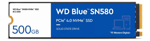 Disco Sólido Ssd Interno Wd Blue Sn580 Nvme 500 Gb