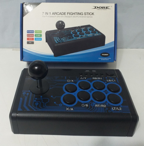 Controle Arcade Dobe P/ Ps3 Ps4 Xone X360 Switch Pc Android