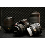  Nikon D5600 Con 4 Lentes
