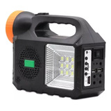 Planta Solar Recargable 3 Bombillos Camping Radio Bt Usb 80w