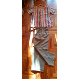 Conjunto Chaqueta Manga Corta Y Pantalón Verano