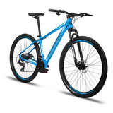 Mountain Bike Alfameq Makan Aro 29 17  24v Freios De Disco Mecânico Câmbios Index Cor Azul