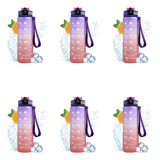 5 Botellas De Agua Motivacional Termo Deportiva 1 Litro
