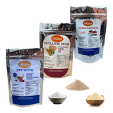 Eritritol, Goma Xantana Y Psyllium Husk Keto 100 Gramos C/u