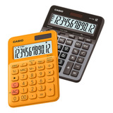 2 Calculadoras De Escritorio Casio Gx-120b + Ms-20uc Colores