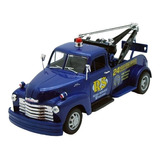 Chevrolet Tow Truck 1953 Escala 1:24 Welly Grúa Auxilio Azul