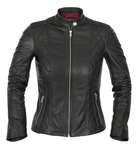 Campera Mujer Cuero Briganti Chaqueta Abrigo Elegante Casual