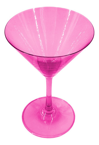 Copa Cristal Cóctel Muñeca Princesa 10.5x15.9cm Color Rosa
