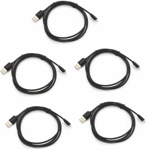 5 Cable Lightning Usb Compatible Para iPhone iPad 1.5 Metros