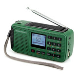 Radio Multibandas Sw Fm Am Mp3 Dinamo Panel Solar Bluetooh 