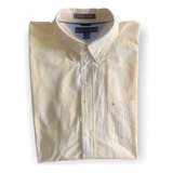 Camisa Tommy Hilfiger Hombre Manga Larga Talla L Cth097