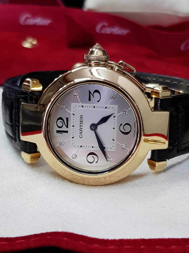 Reloj Cartier Pasha Oro 18k Diamantes No Rolex Bulgari Omega