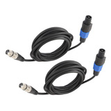 Cable Para Micrófono Hbu , Speakon A Xlr , 3.05 M , 2 Pcs