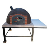 Horno De Barro 1,25mt Con Base De Apoyo Y Extension Lateral