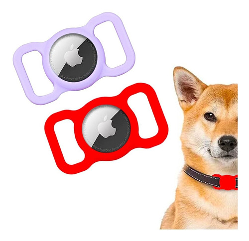 2 Fundas Protector Compatible Con Airtag Mascota Perro Gato