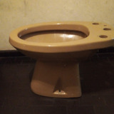 Inodoro Corto Y Bidet Ferrum Combo Color  Ocre Usado 