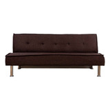 Futon Marrón/café Sofa Cama Multifuncional