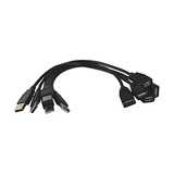 Extensión Usb 2.0 De Your Cable Store, Color Negro, De 1 Pie