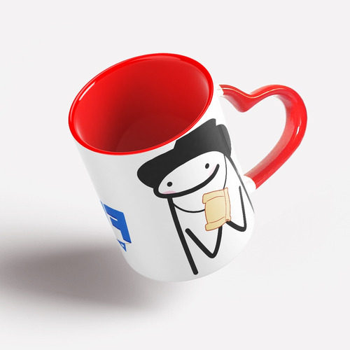 Tazón Taza Personalizada Con Asa De Corazón Flork Fiestas 2