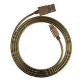 Cable Remax Metalico Rc-080i Salida Corriente 2.1a Dorado