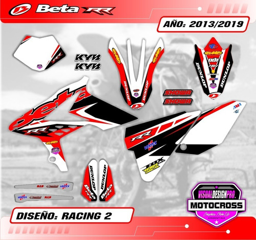 Kit Calcos Gráfica Beta Rr 250/300/350/450/480 - 2013/2018