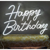 Cartel Neon Led Happy Birthday 