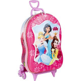 Mochila Escolar 3 Rodinhas Princesas Disney Infantil 3d Maxtoy By Diplomata