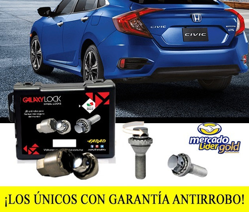 Birlos Seguridad Honda Civic Ex Envío Gratis!!!