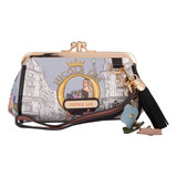 Monedero Nicole Lee Anita Estampado Con Broche Kisslock Ss23 Color Dreaming The City