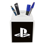 Organizador Porta Canetas Iluminado - Playstation Logo