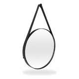 Espelho Adnet 30cm Para Banheiro Quarto Sala Alça E Suporte