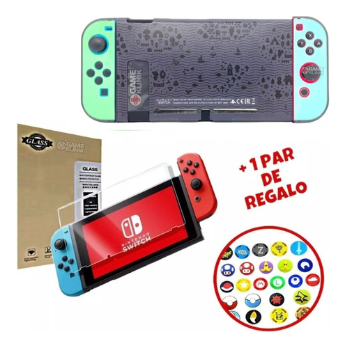Kit Nintendo Switch  Case Protector + Mica + Pikachu 02