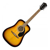 Guitarra Fender Acústica Fa125 Sunburst Cuerpo Dreadnought