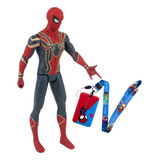 Juguete Spiderman + Portadocarnet Regalo Detalle Fiesta Niño