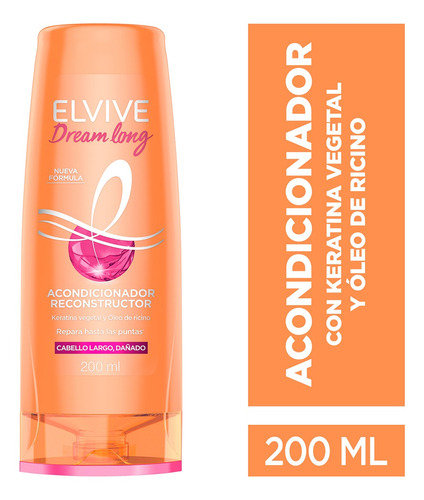 Acondicionador Elvive Dream Long Cabello Largo Dañado 200ml