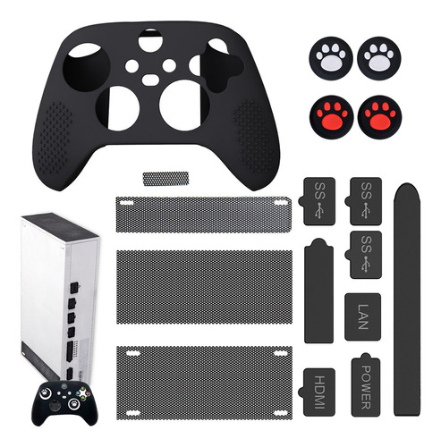 Kit De 16 Protector Para Xbox Series S+funda Silicon Control