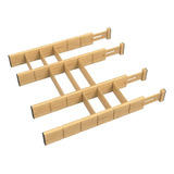 Organizador Cajones Bambu Ajustables Expandibles Separadores