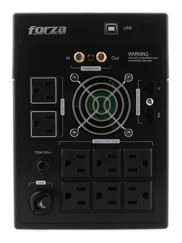 Ups Forza Fx-1500lcd 1500va/840w 120v 8 Tomas