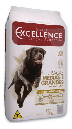 Ração Dog Excellence Adulto Light 15kg