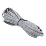 Cable De Teléfono Plano Grey Plastic Noodles 6p6c Rj11 M/m