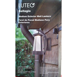 Farol Lampara Led Para Pared Mediano Exterior Lutec Color Negro