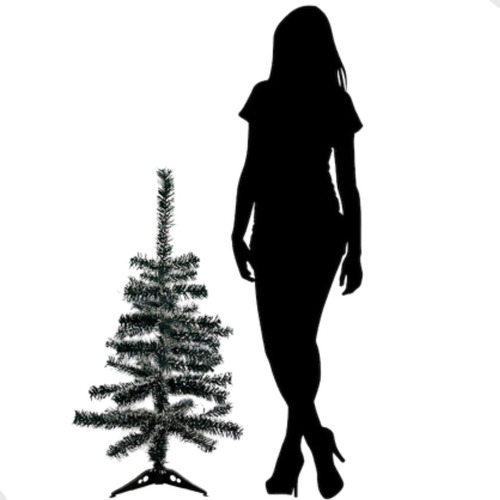 Árvore De Natal Pinheiro Nevada Luxo 90cm 70 Galhos Festiva