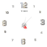 Reloj De Pared 3d Grande Decorativo Diseño Moderno Adhesivo